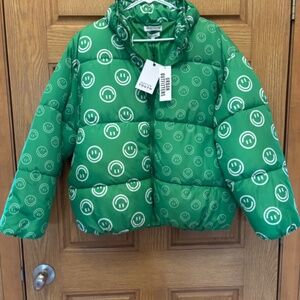 NWT Urban Outfitters Native Youth Down Filled Puffer Jacket M Green